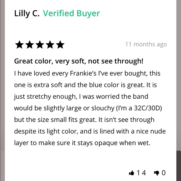 Frankie’s Bikinis Claire top terry material NWT - Picture 7 of 8